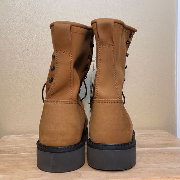 Justin Conductor 8" Work Boots Electrical Soft Toe 760 Made In USA Men's 10 EE - Picture 5 of 7